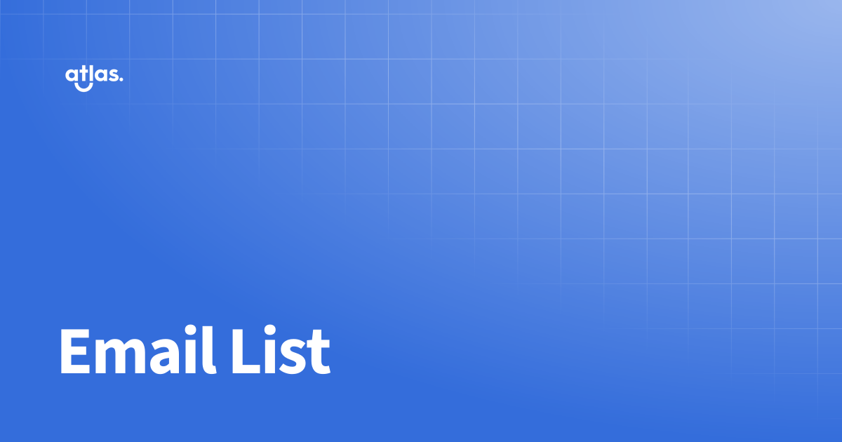 Email List | The Atlas Resources